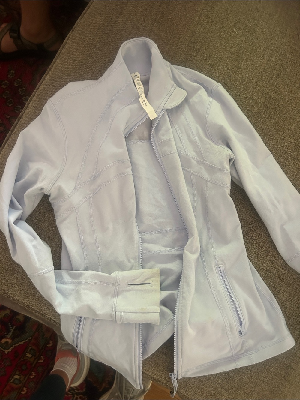 Ice blue Lululemon Define Jacket size 8